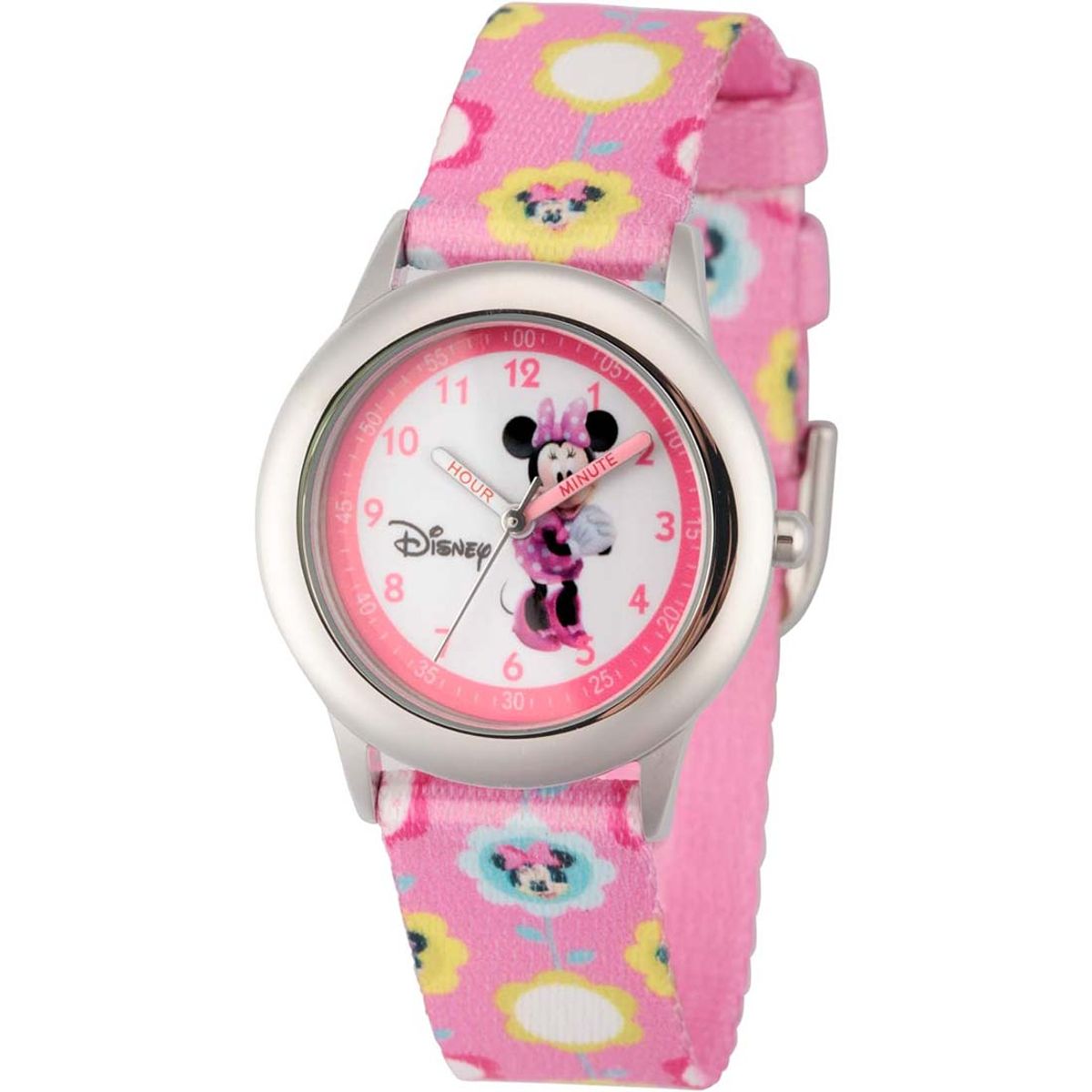 DISNEY CLASICOS - Reloj Infantil Disney Minnie Mouse Cuarzo Analógico Acero WDS000087