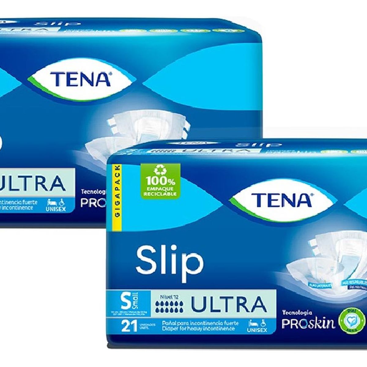 TENA - Pack Pañal Para Adulto Tena Slip Ultra Talla S X 42un
