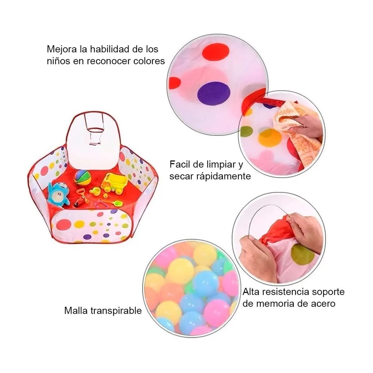 GENERICO - Piscina Corral Para Pelotas Juego De Estimulacion Niños