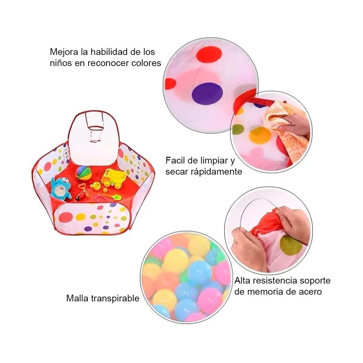 GENERICO - Piscina Corral Para Pelotas Juego De Estimulacion Niños