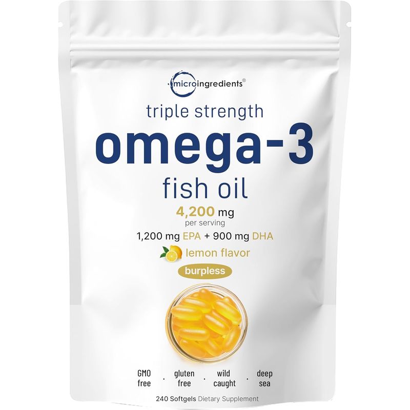 GENERICO - Omega-3 Fish Oil Triple Strength Micro Ingredients 4,200 mg