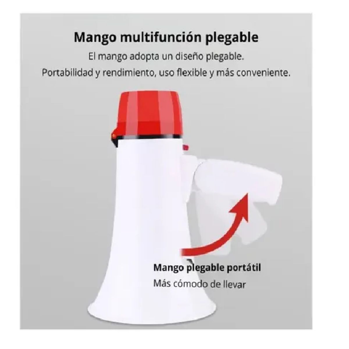 GENERICO - Megáfono Batería Portátil Y Con Gravadora Bluetooth