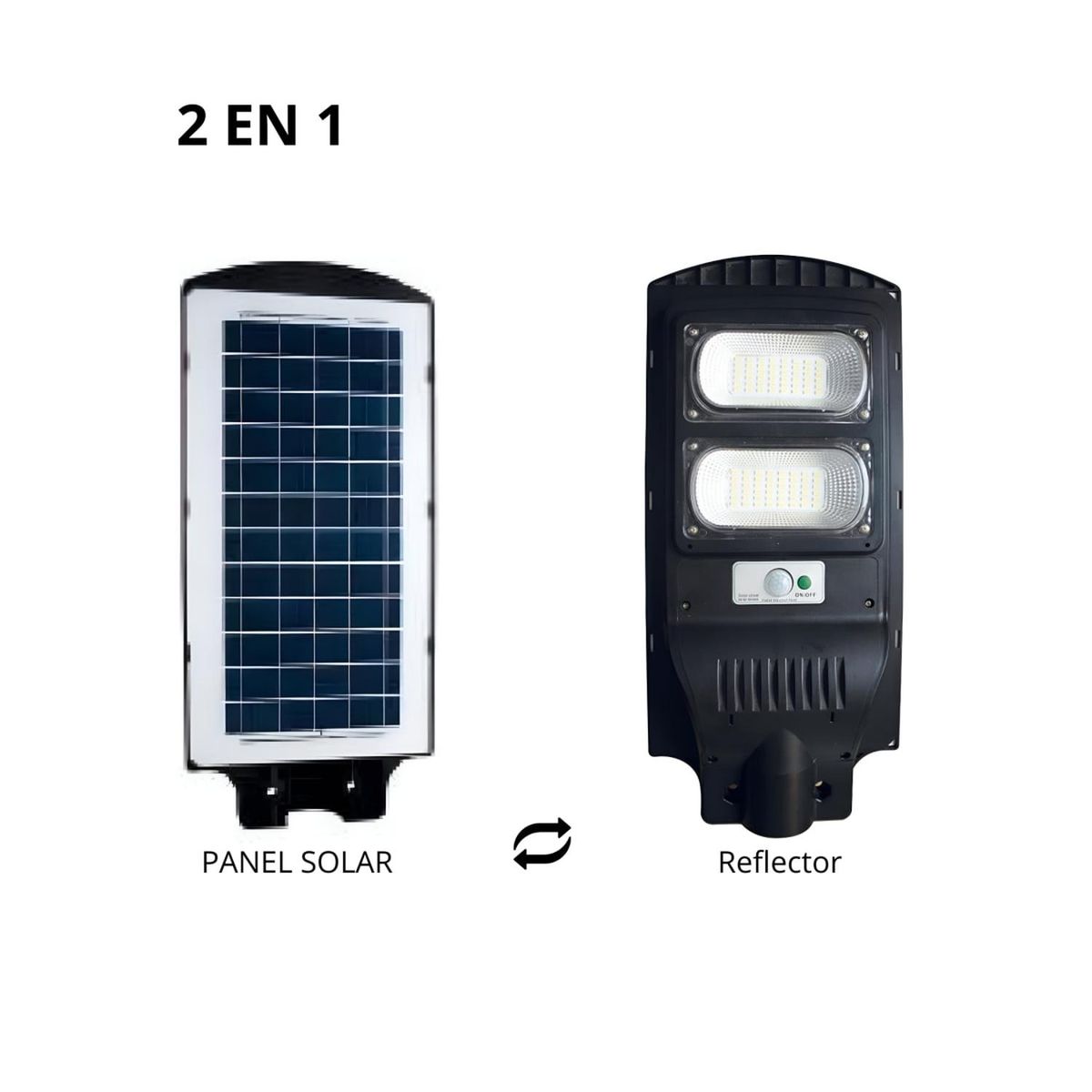 HOME LIGHT - Reflector Pastoral c/Panel Solar 60w Incluye Base Home Light