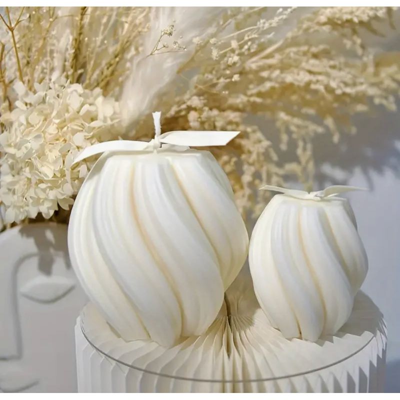 GENERICO - Duo Vela Espiral Hecha a mano