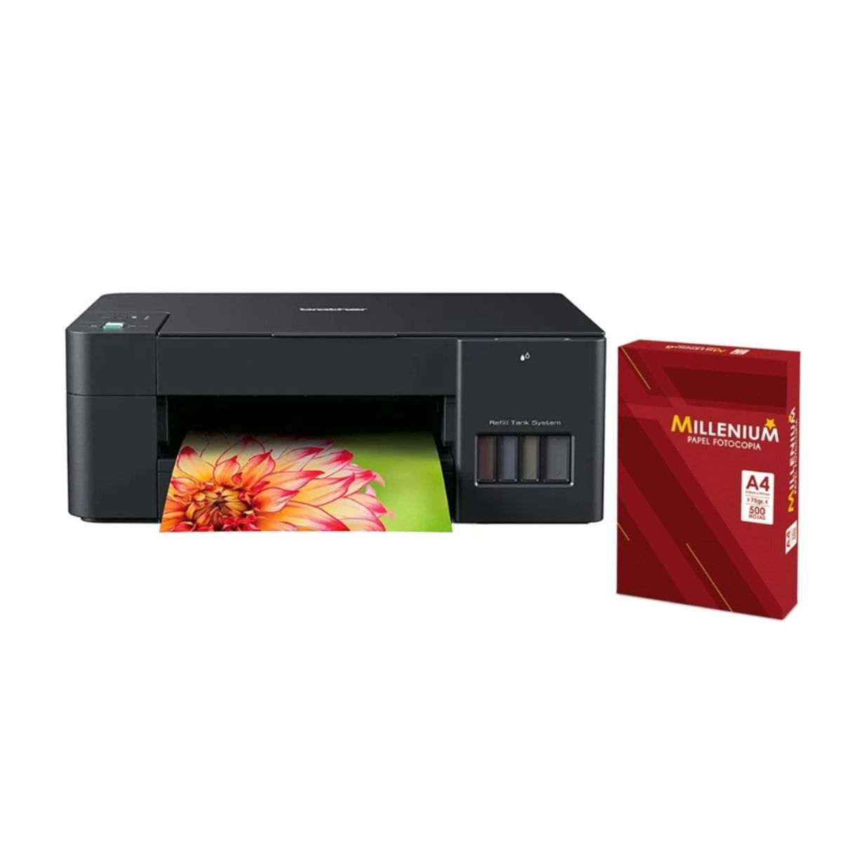 BROTHER - Impresora Multifuncional Brother DCP-T220 USB + paquete de Hojas Bond