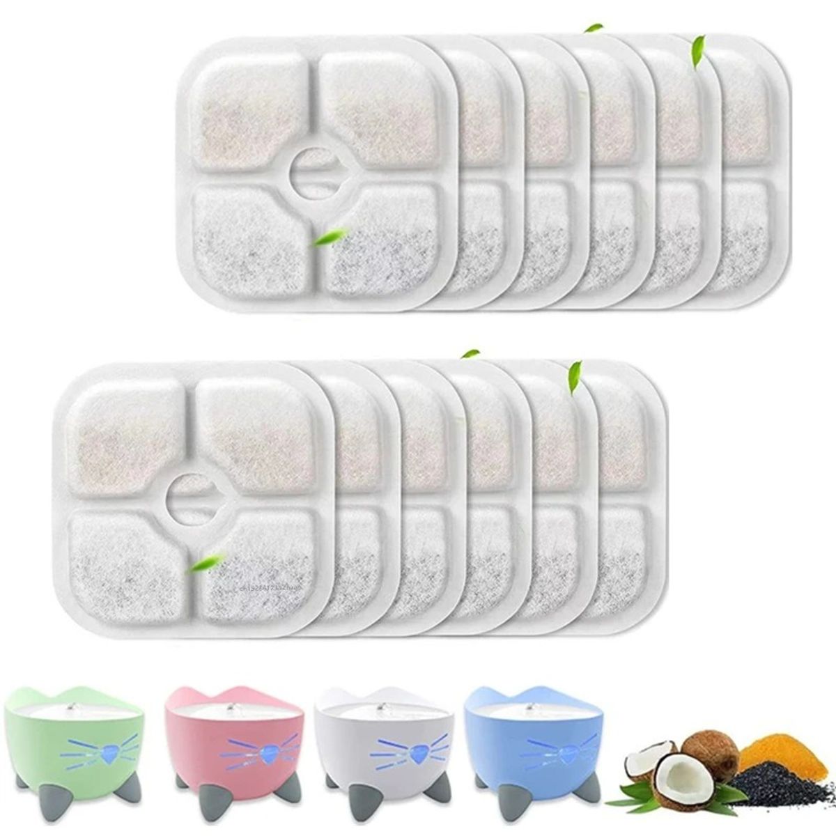 GENERICO - FILTROS PARA BEDERO PIXI - PACK X 4 (8.4 CM)