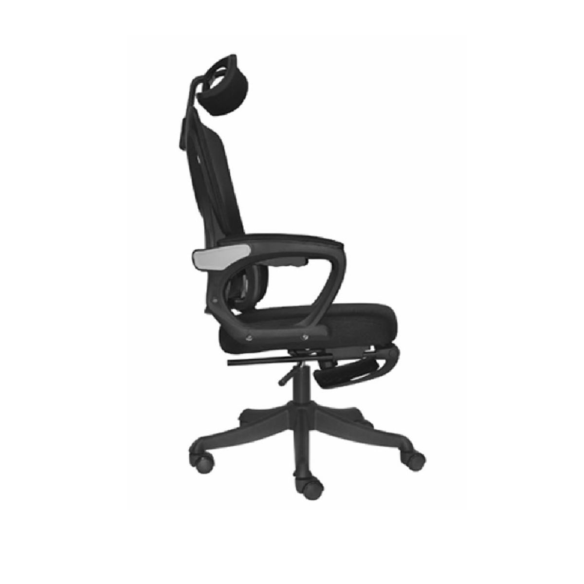 MOBELART - Silla de Oficina Presidente Evox Negro con Reposapiés möbelArt