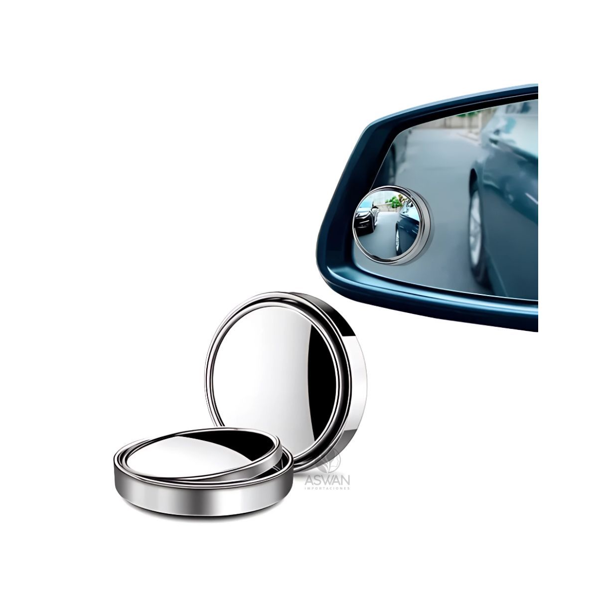 GENERICO - Set x2 Espejos Auxiliares Punto Ciego
