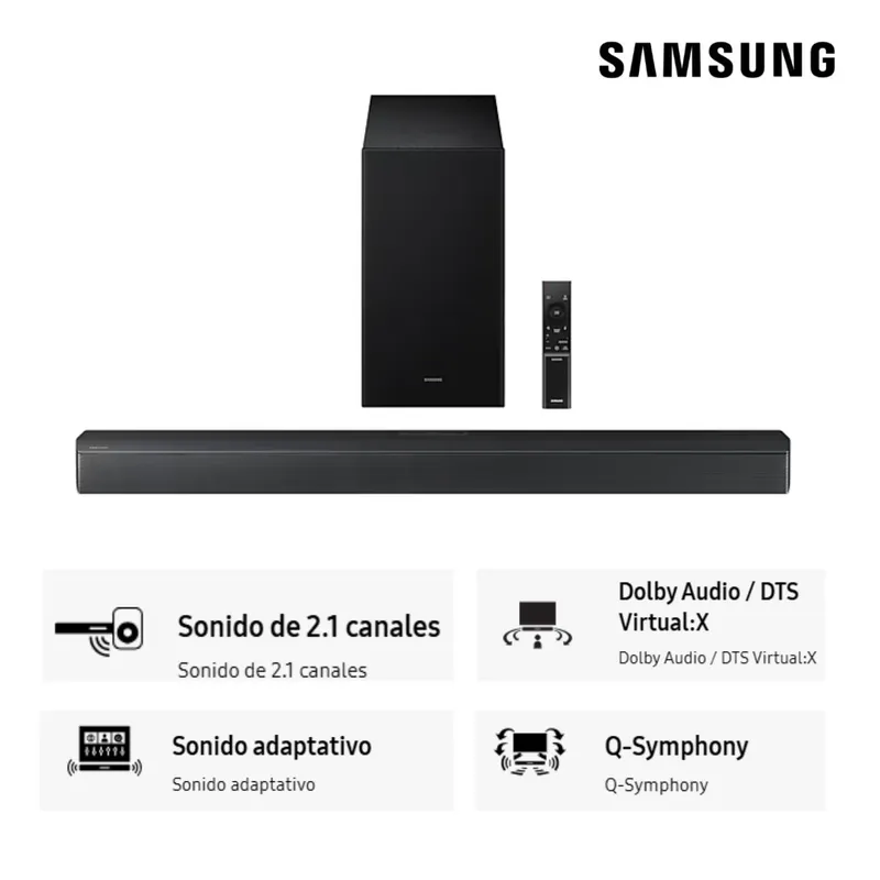 SAMSUNG - Soundbar Samsung Dolby Atmos 2.1 Ch. HW-B450F (2025)