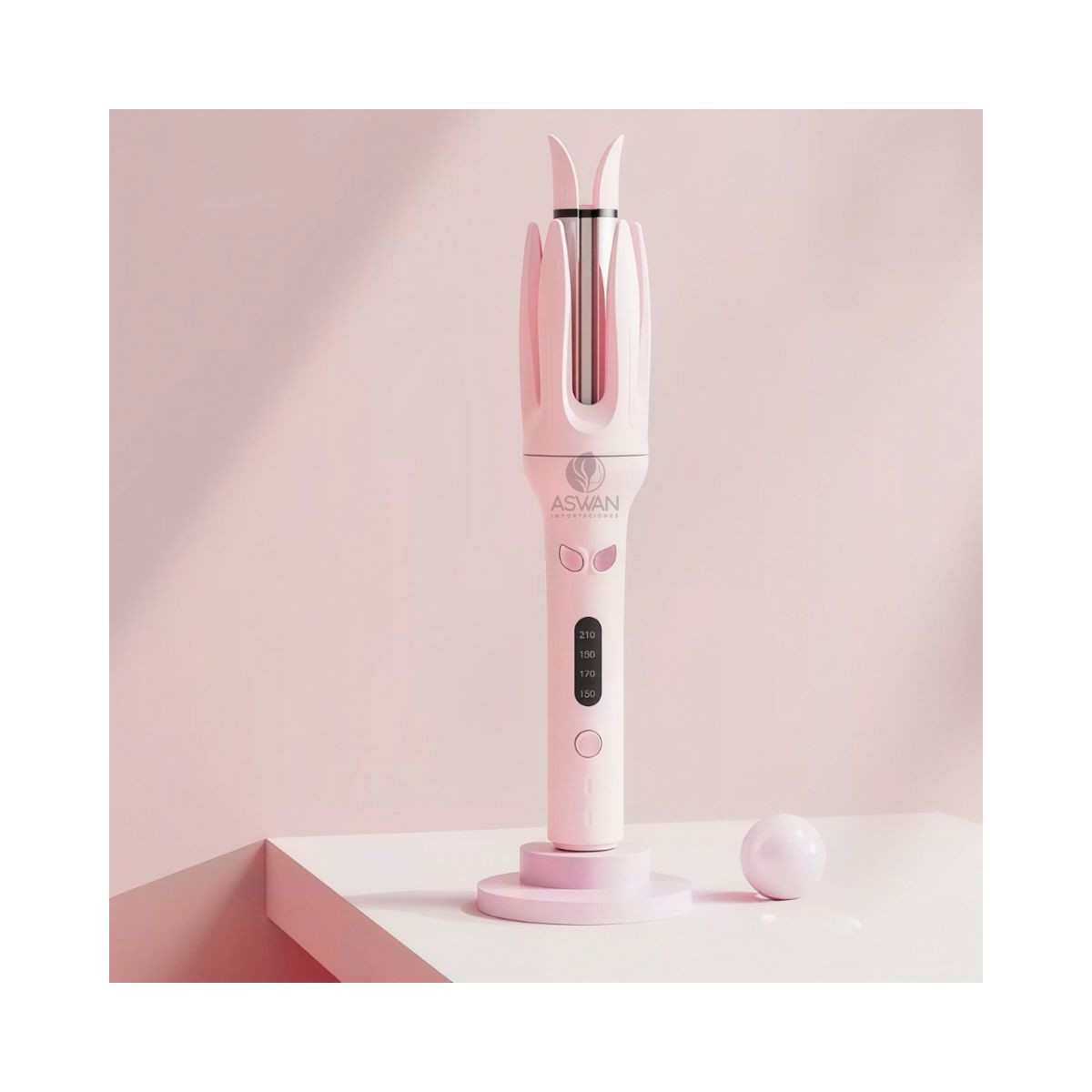 GENERICO - Rizador de Cabello Automatico Rosado