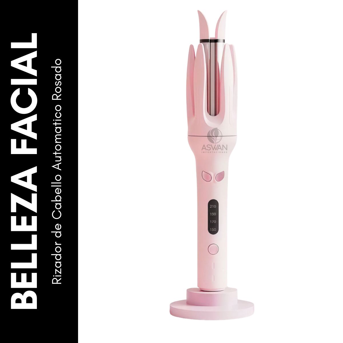 GENERICO - Rizador de Cabello Automatico Rosado