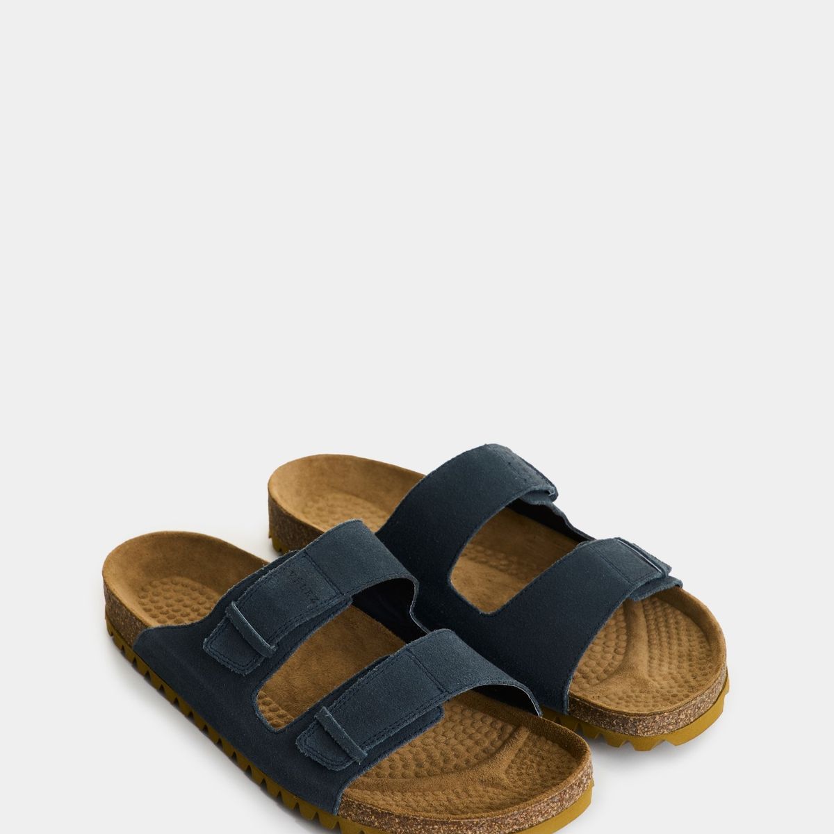 VELEZ - Vélez Sandalia Duna Cuero Gamuzado Hombre Azul Oscuro