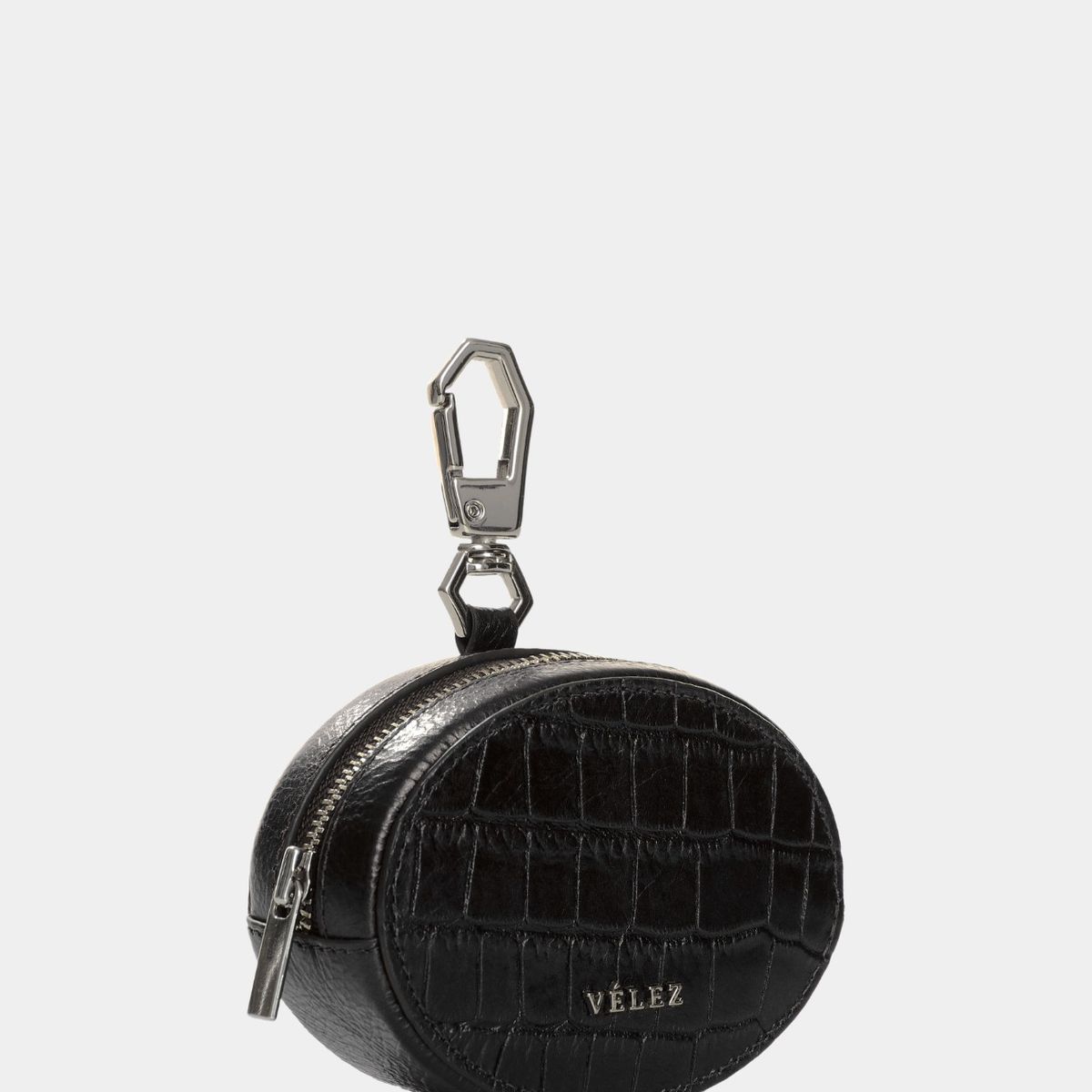 VELEZ - Vélez Monedero De Cuero Grabado Para Mujer Aria Negro