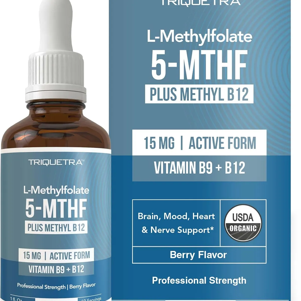 GENERICO - L-Methylfolate 5-MTHF Plus1000 mcg + B12 Metilfolato 15mg