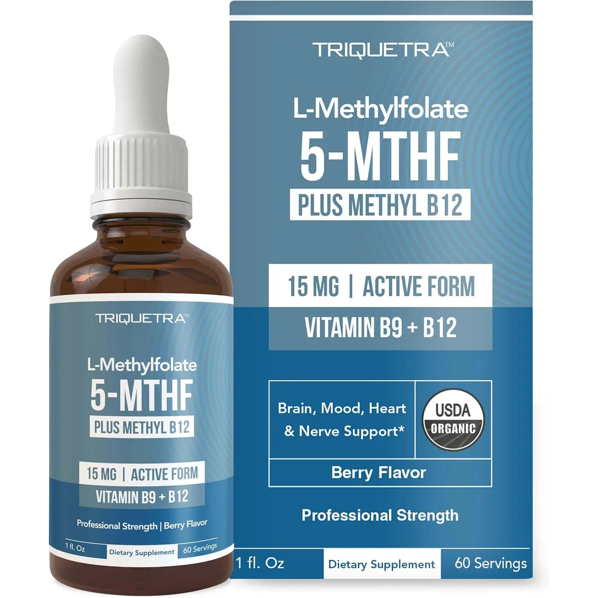 GENERICO - L-Methylfolate 5-MTHF Plus1000 mcg + B12 Metilfolato 15mg