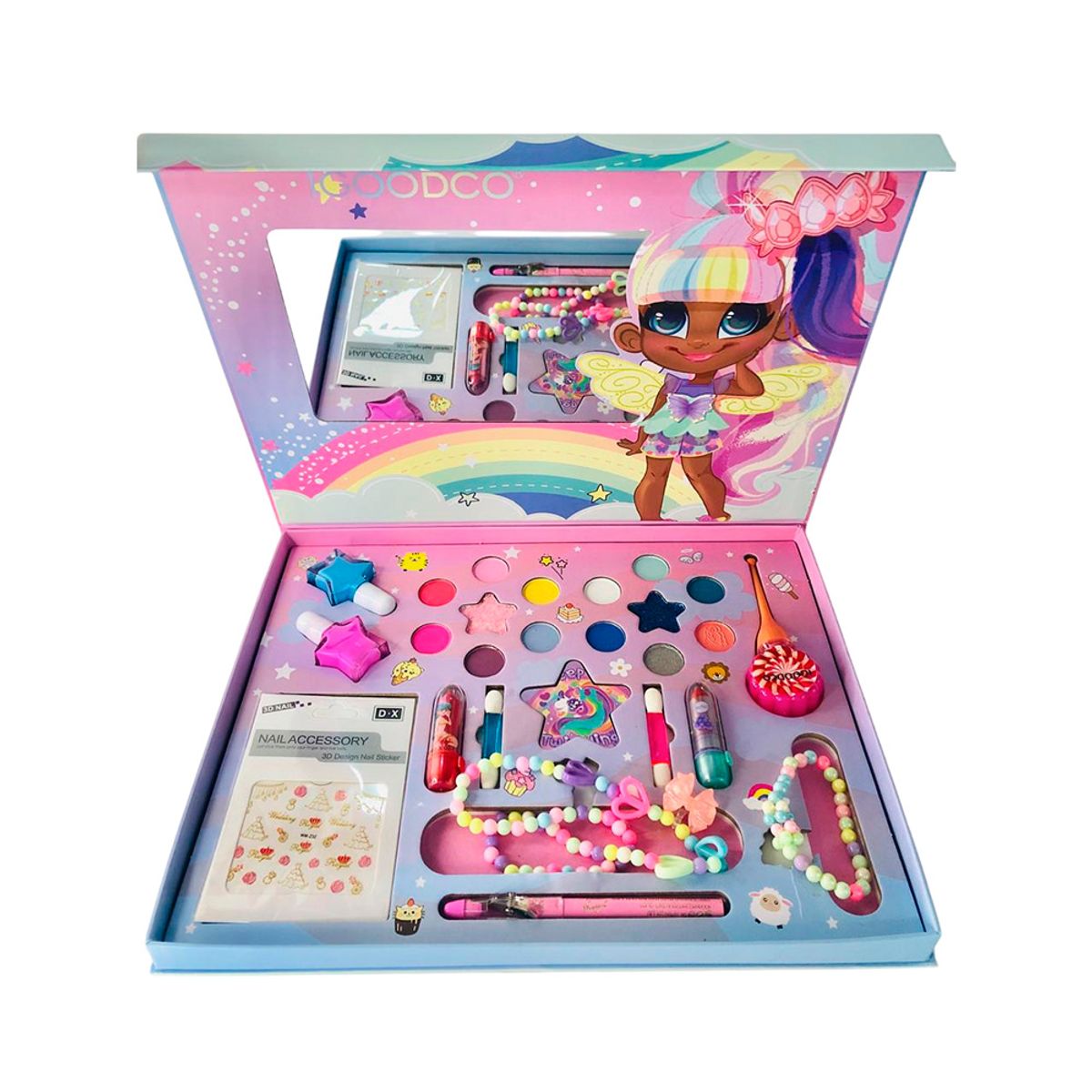 GENERICO - Super Set de Maquillaje Arcoíris para Niñas