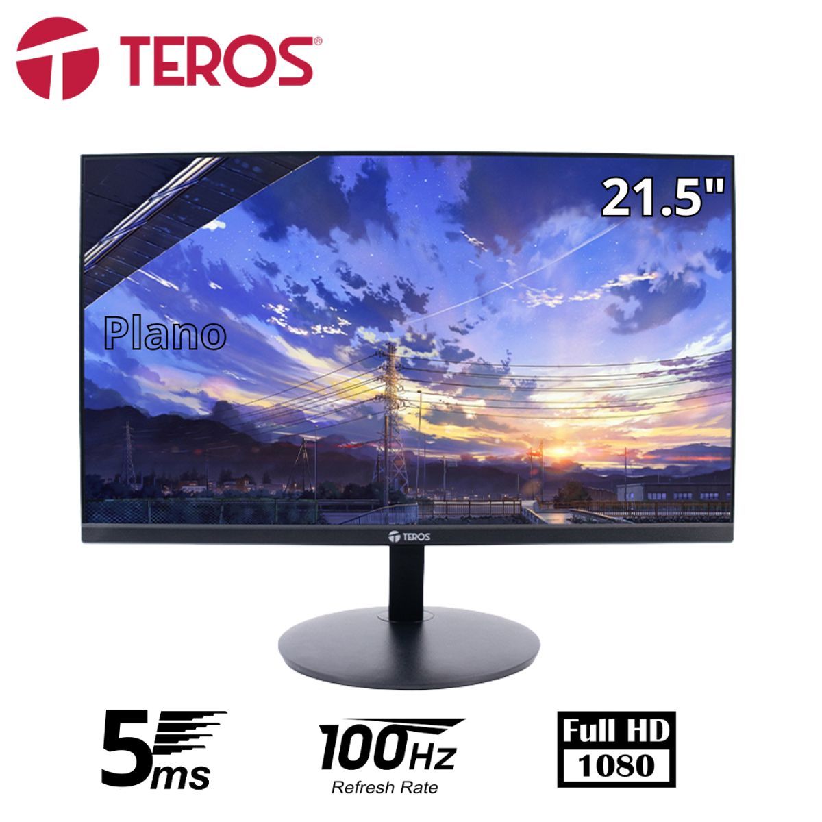 TEROS - Monitor plano TEROS TE-2130CS 215 FHD IPS HDMI VGA VESA