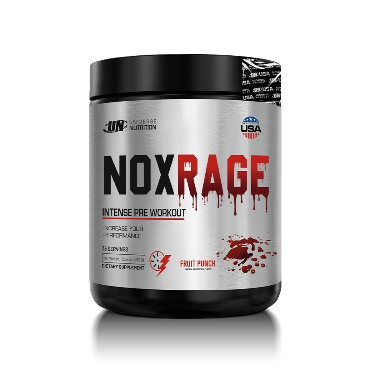 UNIVERSE NUTRITION - Nox Rage 350gr Fruit Punch Universe Nutrition