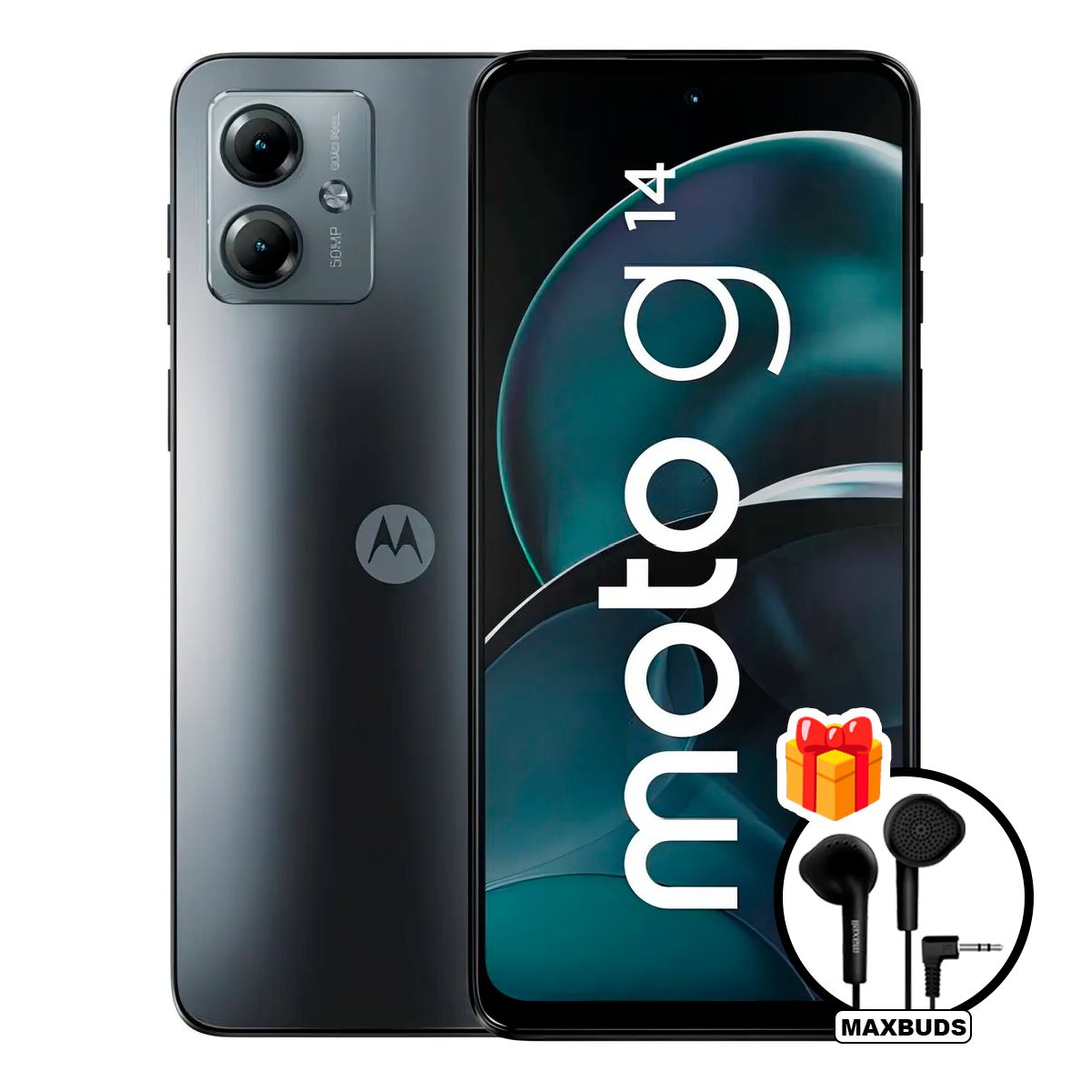 MOTOROLA - Motorola G14 128GB 4GB GRIS + Maxell EB-95