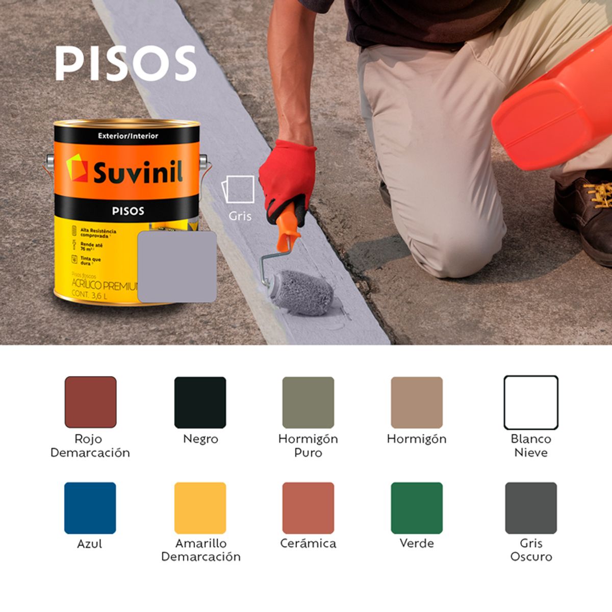 SUVINIL - SUVINIL PISO CONCRETO PURO LAT X 18 LT