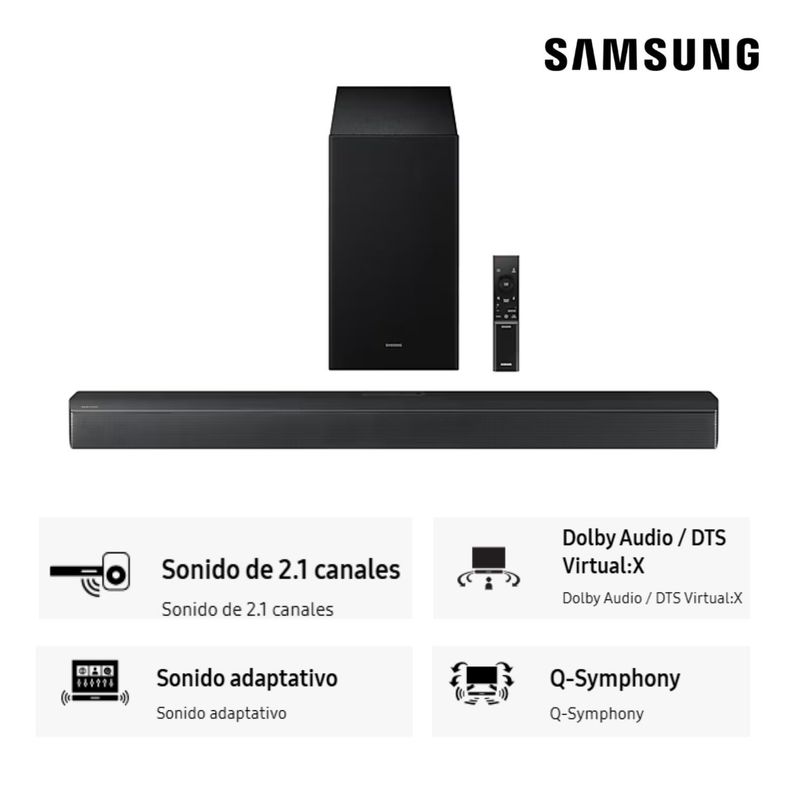 SAMSUNG - Soundbar Samsung Dolby Atmos 2.1 Ch. HW-B450F (2025)