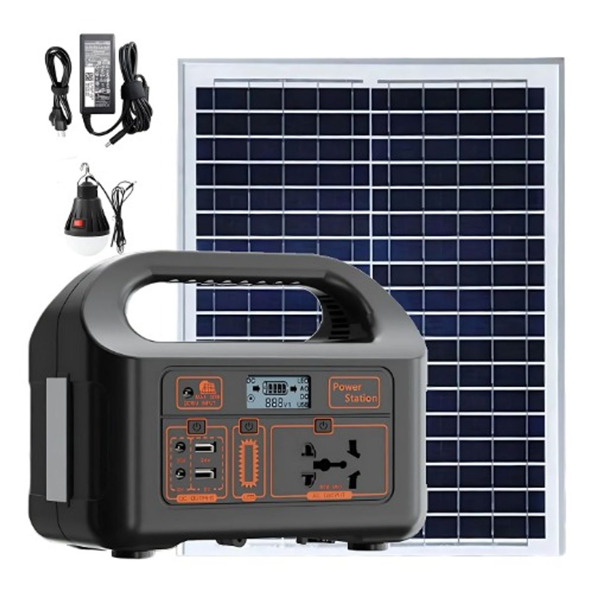 SANC - Kit Solar con Estación energía portátil 150W Salida de 220v