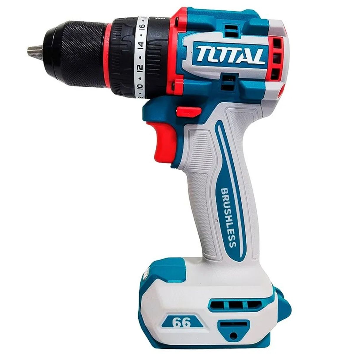 Total Tools - Taladro Atornillador Percutor BRUSHLEES 20V 66NM TOTAL TIDLI20668