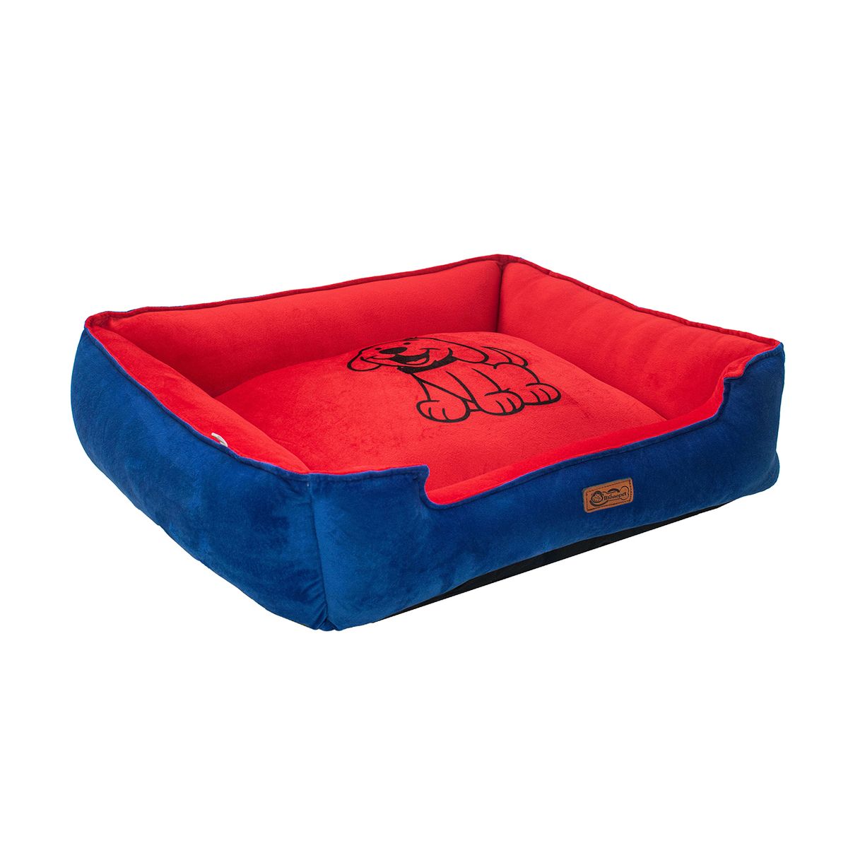 EL MONOPET - Cama sofa para perro elmonopet azul rojo