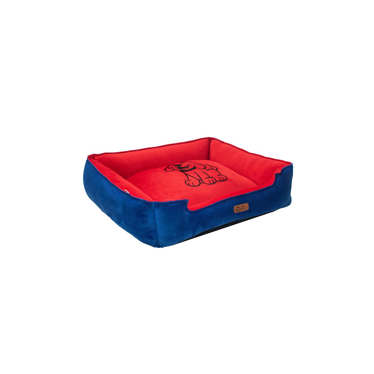 EL MONOPET - Cama sofa para perro elmonopet azul rojo