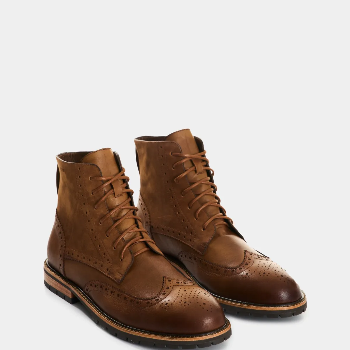 VELEZ - Vélez Botas De Cuero Gamuzado Y Liso Para Hombre Gael Miel