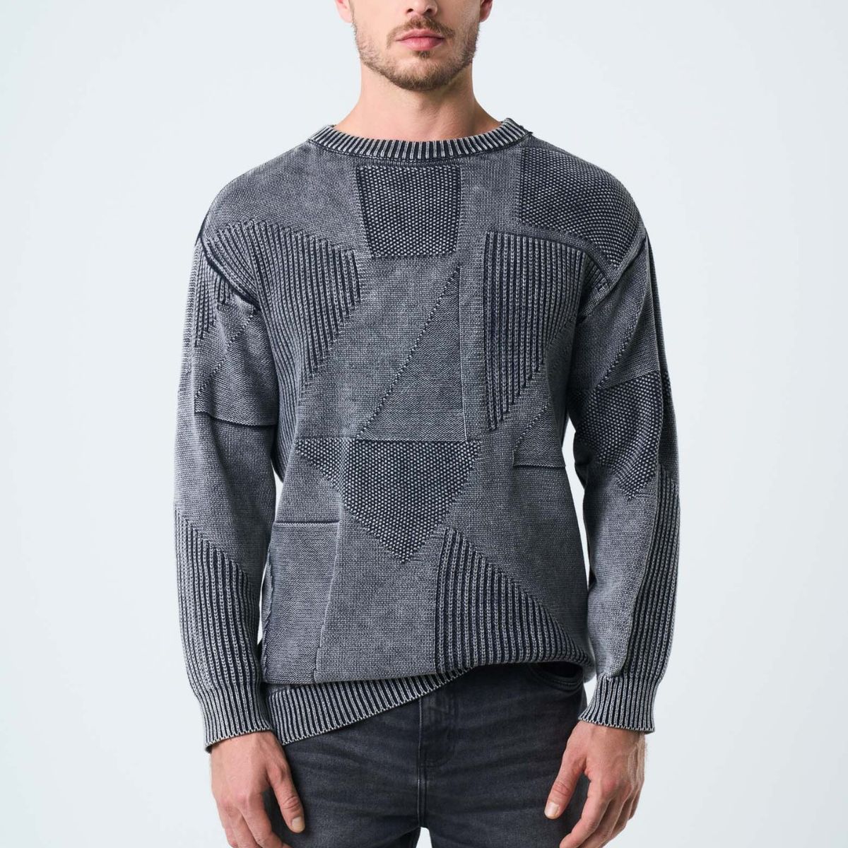 VELEZ - Vélez Jean Capri Semi Fitted Para Hombre Black Denim Gris