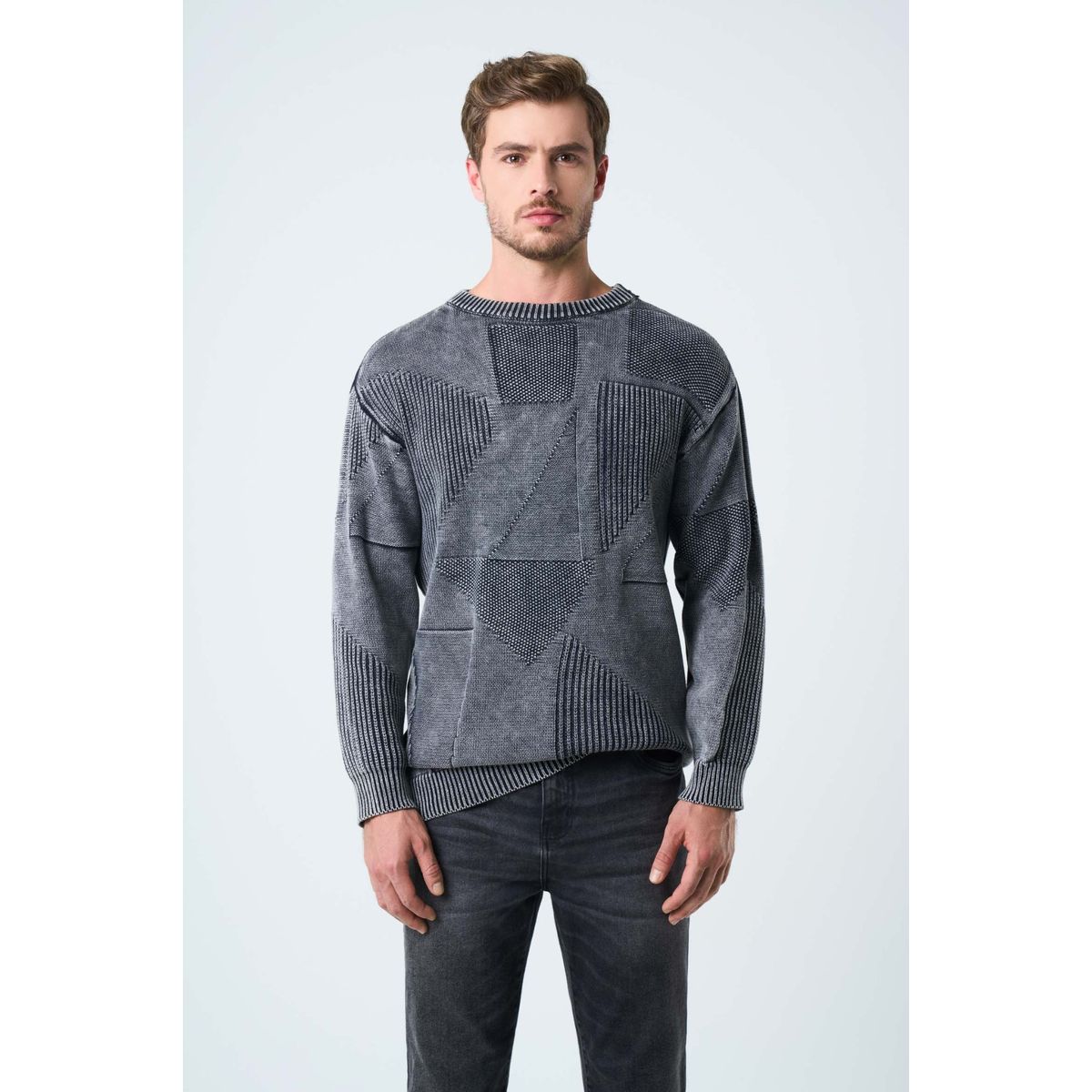 VELEZ - Vélez Jean Capri Semi Fitted Para Hombre Black Denim Gris