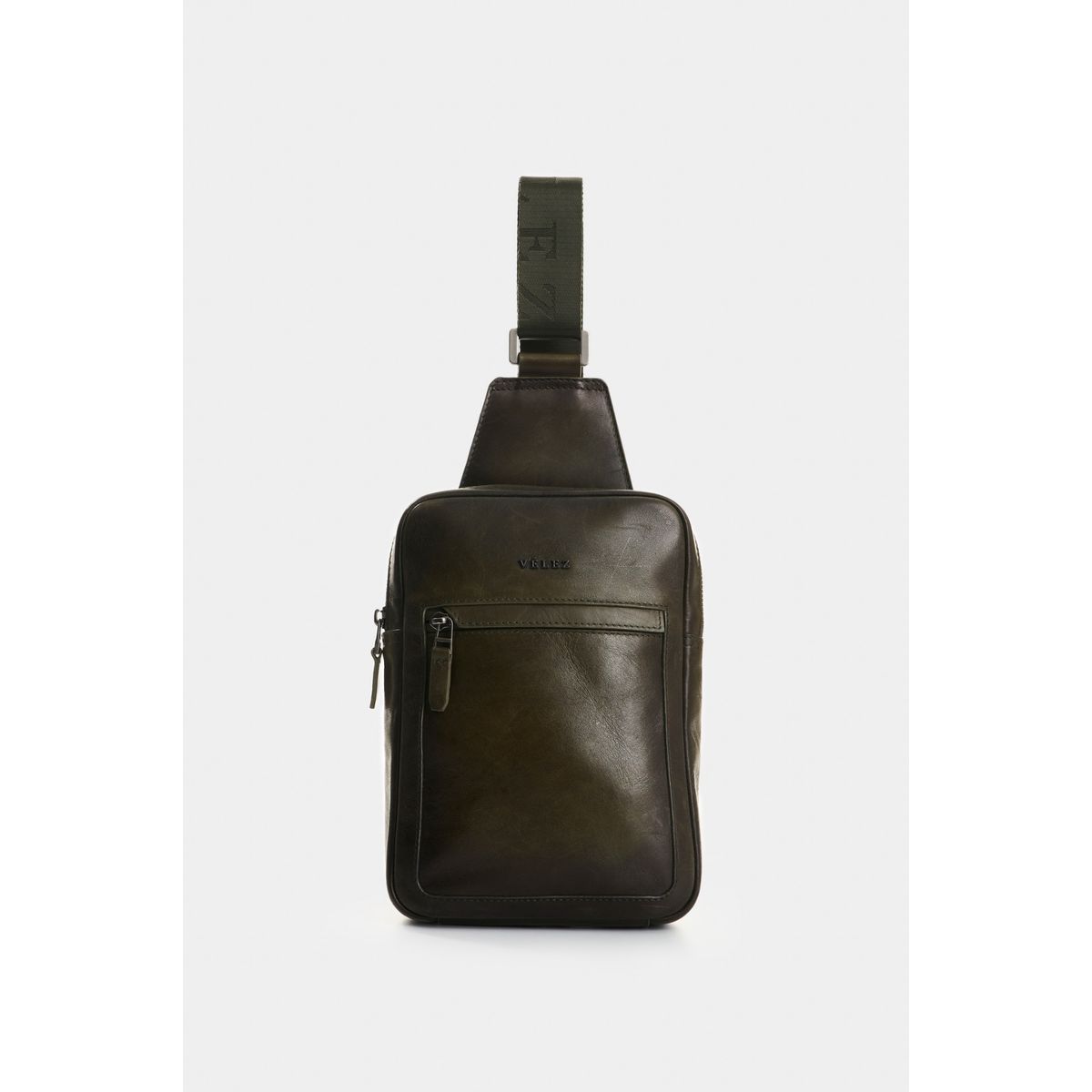 VELEZ - Vélez Mochila De Cuero Para Hombre Hazel Verde Oliva