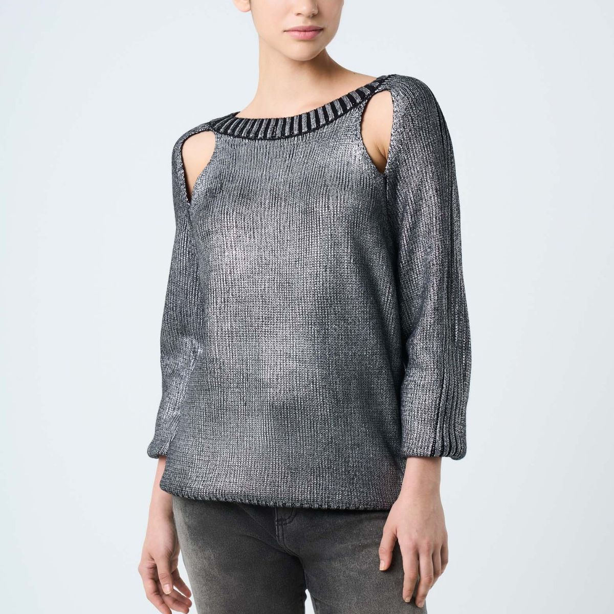 VELEZ - Vélez Jean Grey Silueta Momfit Algodón Mujer Gris