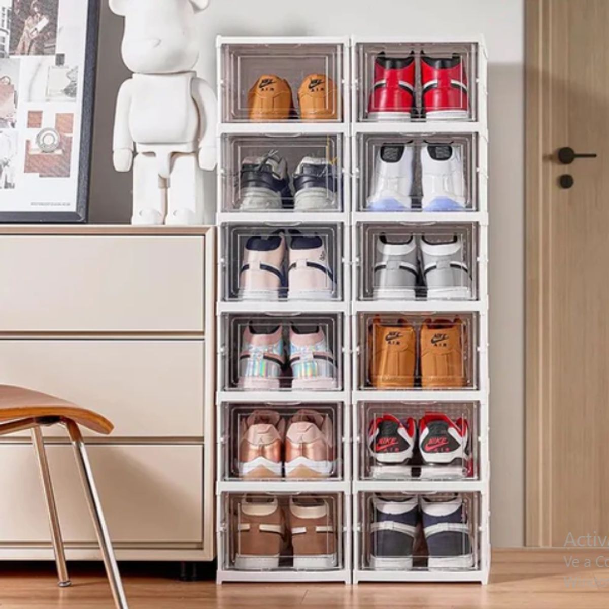 GENERICO - ZAPATERA PLEGABLE ORGANIZADOR DE ZAPATOS ACRILICO