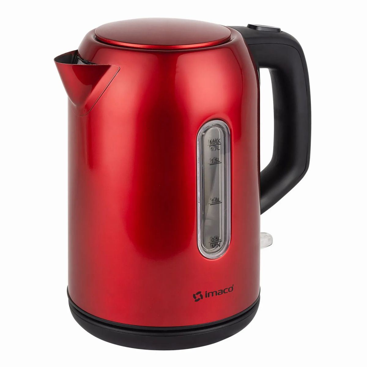 IMACO - Hervidor Eléctrico Metálico 17L Imaco KE1722R Rojo