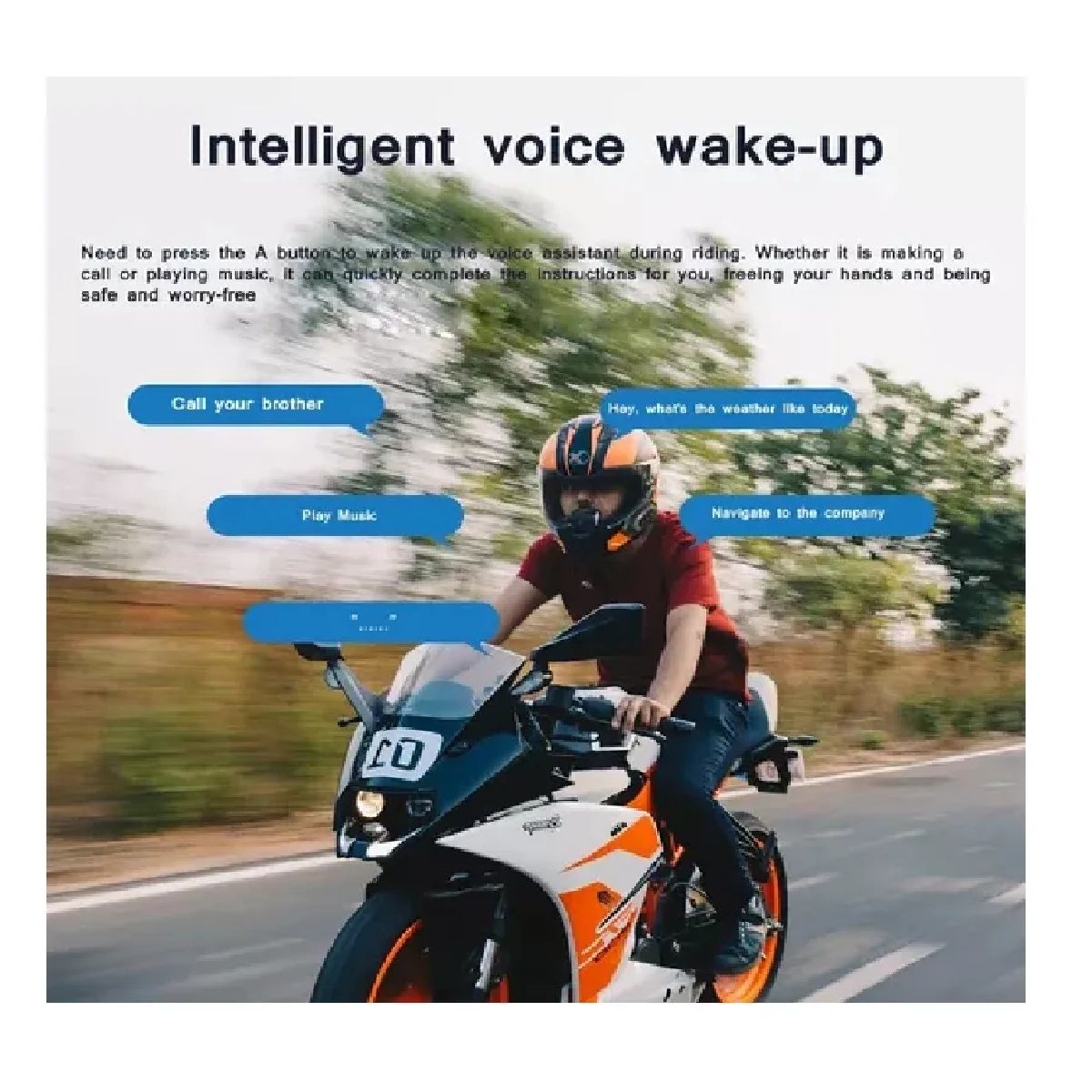 GENERICO - Auriculares Inalámbricos Bluetooth Para Casco De Moto