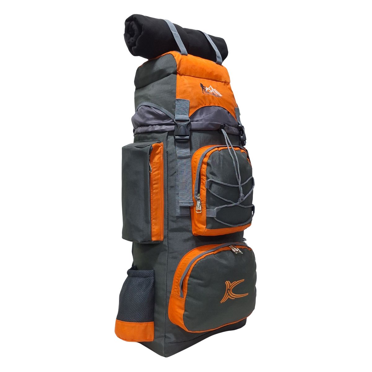 KENGAR - MOCHILA DE CAMPING N4 - KENGAR - GRIS-NARANJA