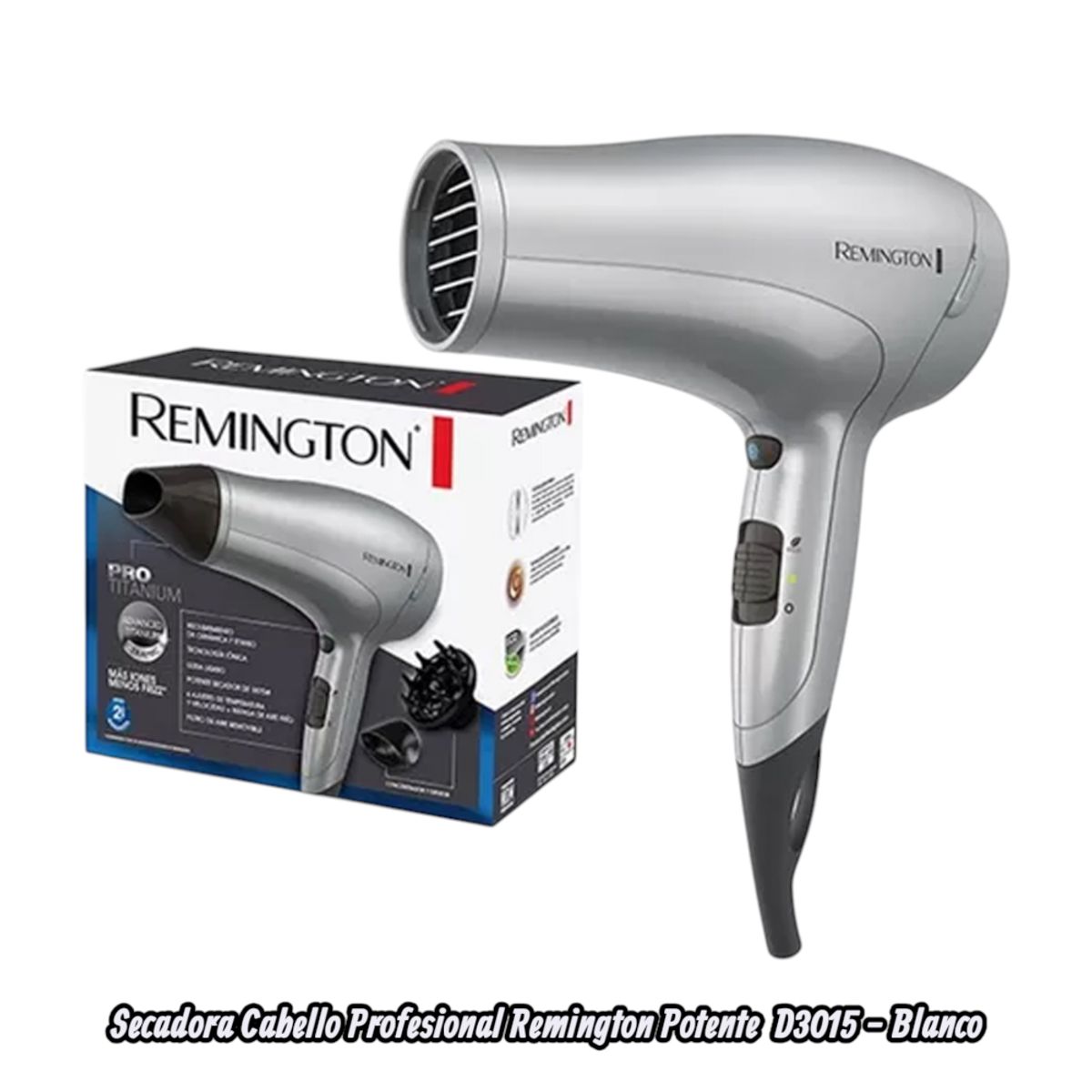 REMINGTON - Secadora Cabello Profesional Remington Potente  D3015 - Blanco