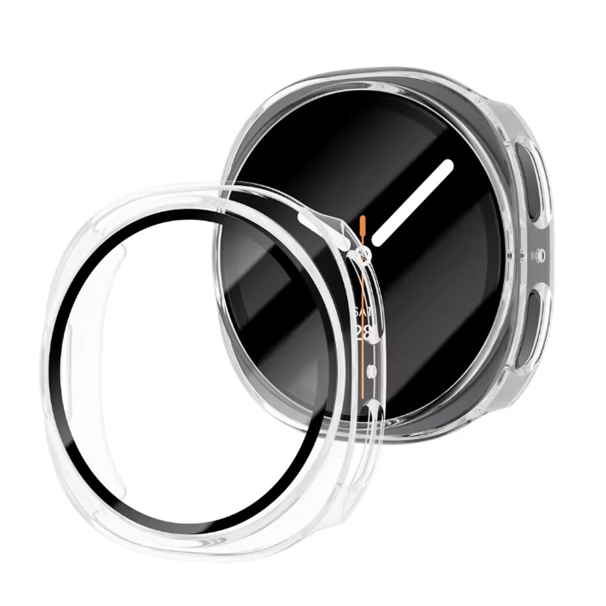 GENERICO - Bumper Case para Samsung Galaxy Watch 8 44mm Clear