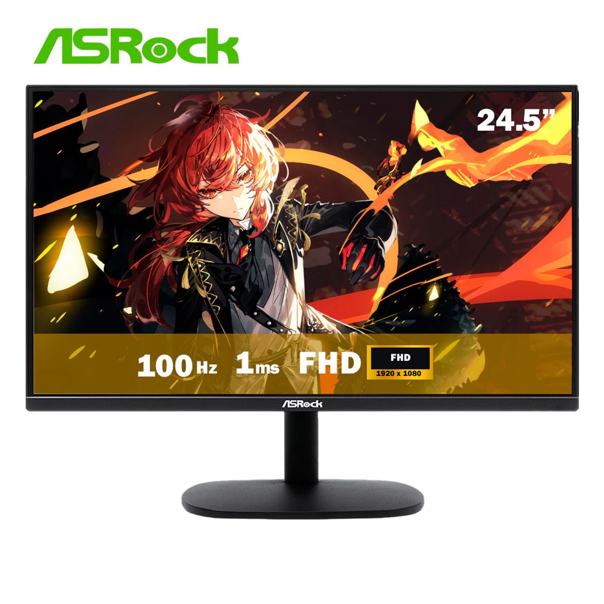 ASROCK - MONITOR ASROCK CHALLENGER GAMING CL25CFF 25“ 100HZ 1MS IPS