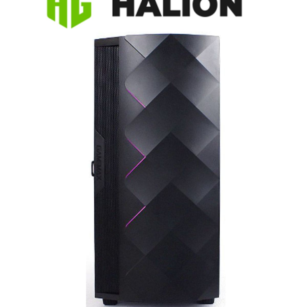 HALION - Case gamer GAMEMAX DIAMOND COC BK Sin fuente HALION