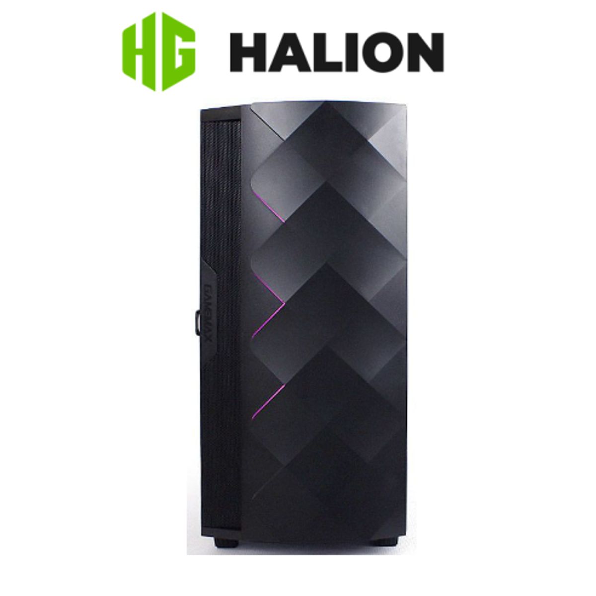 HALION - Case gamer GAMEMAX DIAMOND COC BK Sin fuente HALION