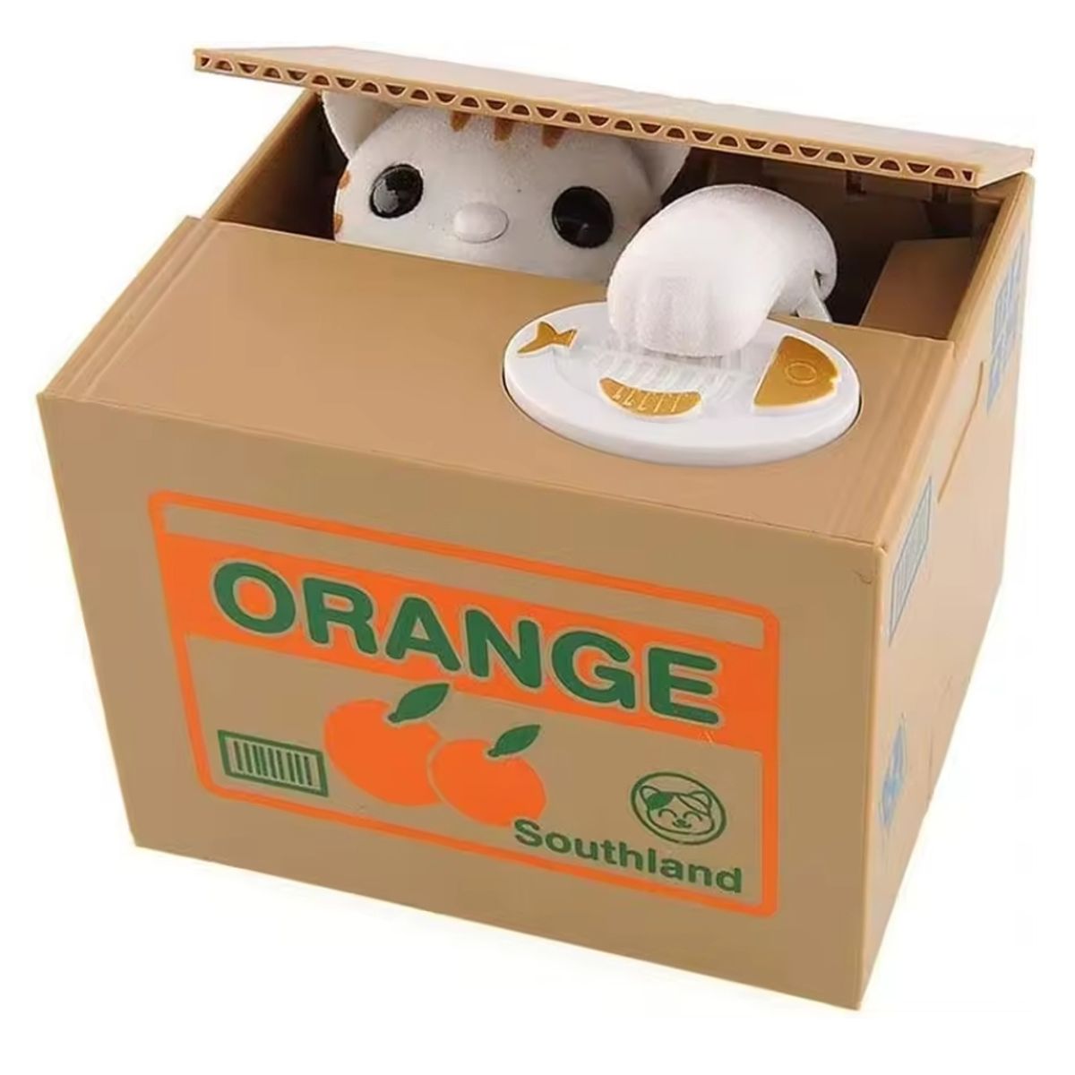 GENERICO - Alcancía Automática Roba Monedas Interactiva - Gato