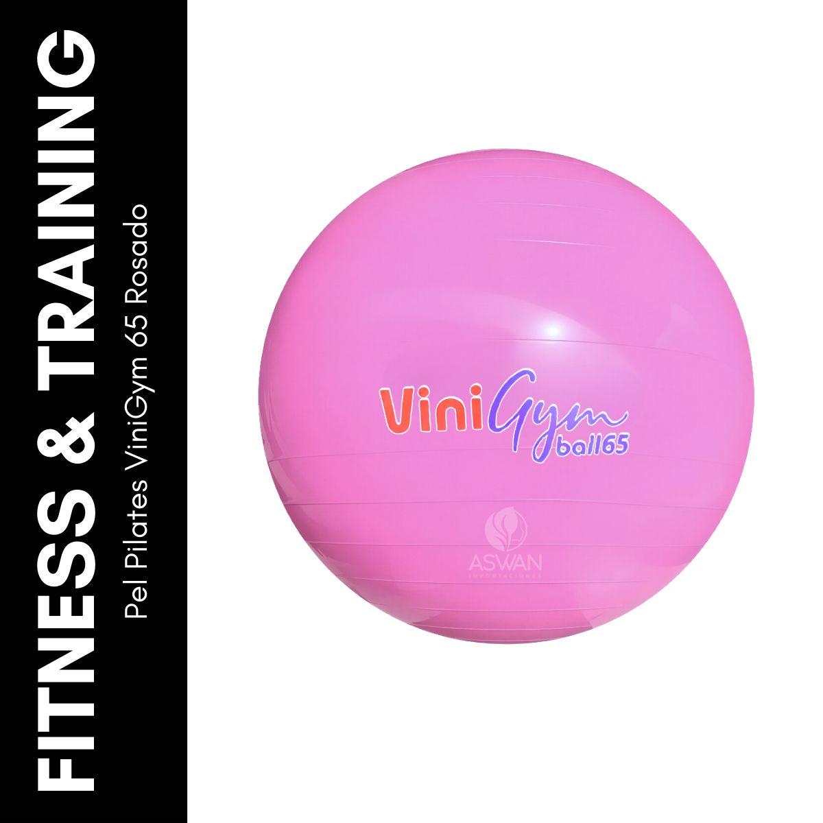 GENERICO - Pelota  Pilates ViniGym 65 Rosado