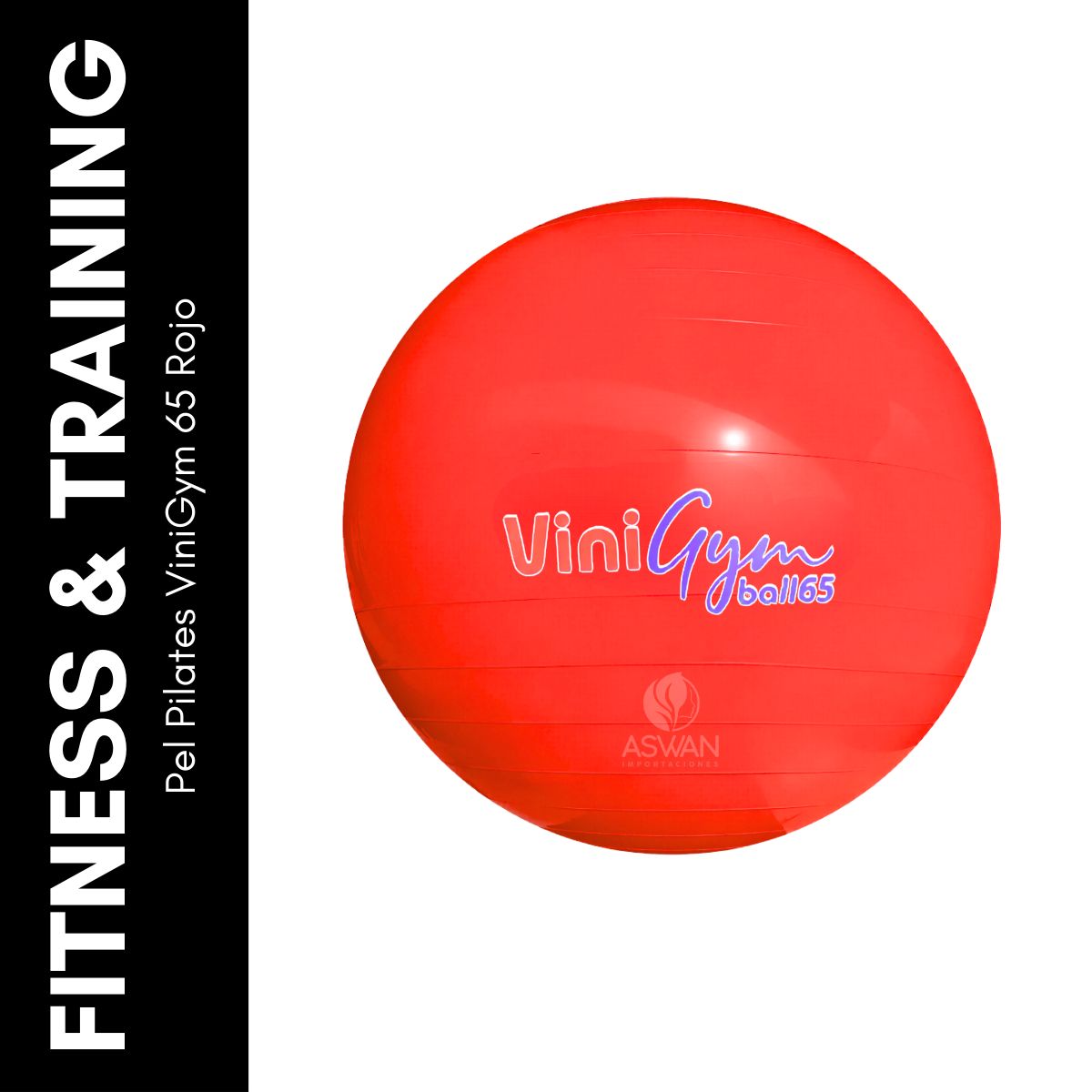 GENERICO - Pelota Pilates ViniGym 65 Rojo