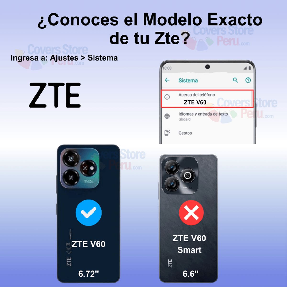 GENERICO - Funda para Zte V60 Holder Parante + Anillo Negro