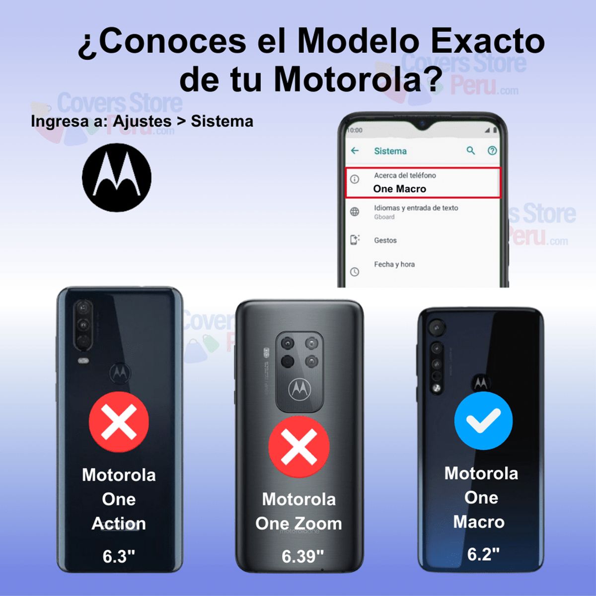 GENERICO - Funda para Motorola One Macro Holder Parante + Anillo Rojo