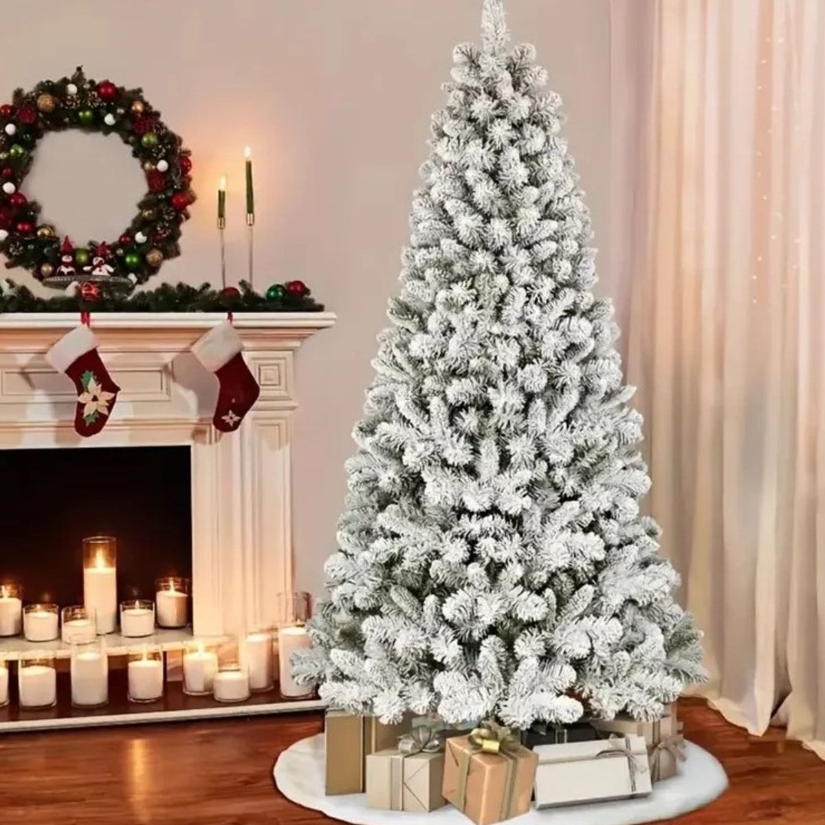 GENERICO - Árbol nevado frondoso americano 2.10