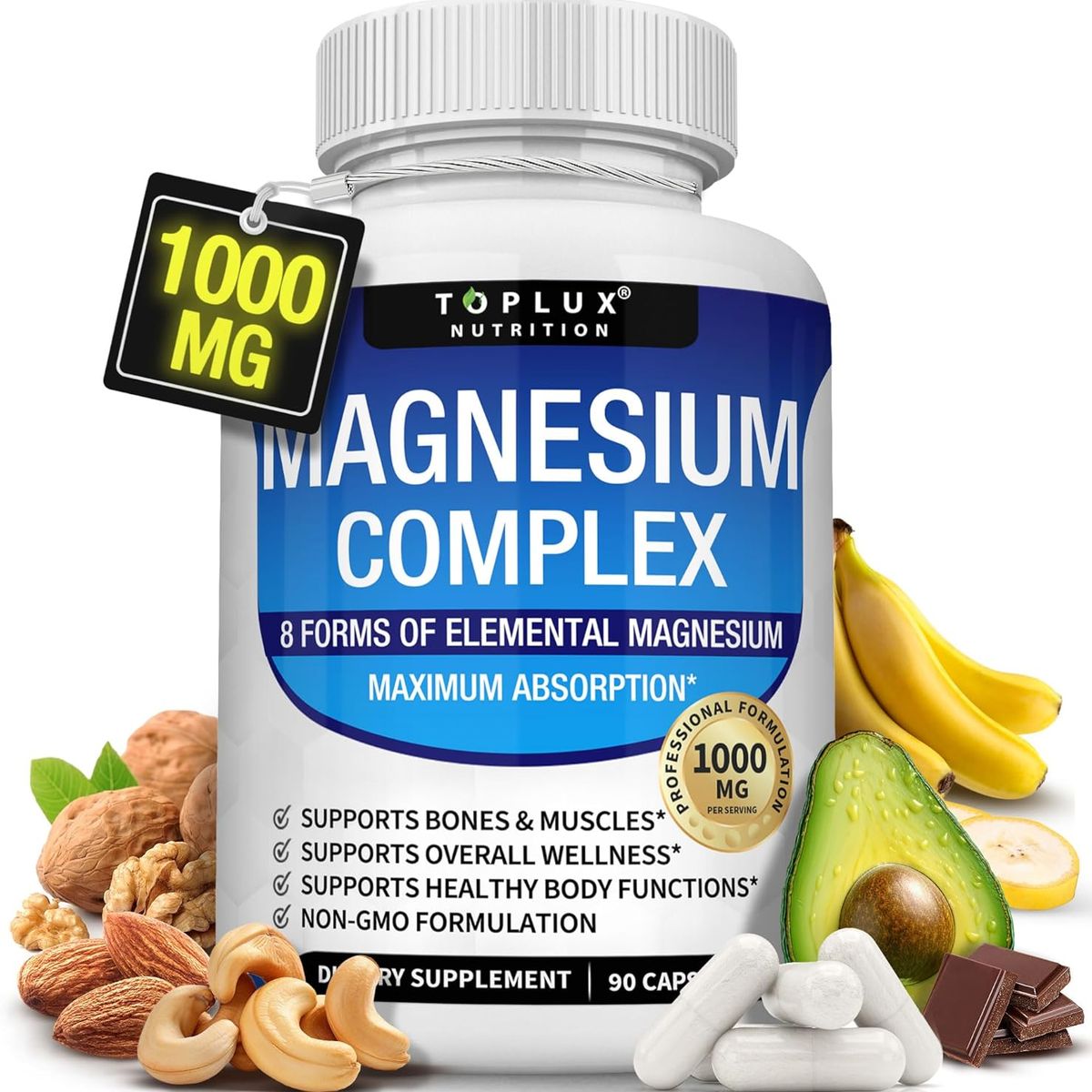 GENERICO - Toplux Magnesium Complex 1000 mg 90 Cápsulas